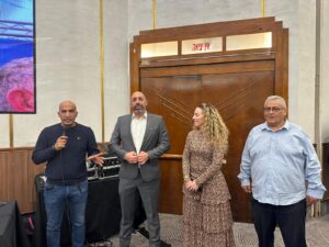 יו״ר התאחדות חקלאי ישראל ומזכ״ל תנועת המושבים, עמית יפרח בפתיחת התערוכה החקלאית אגרומשוב בירושלים